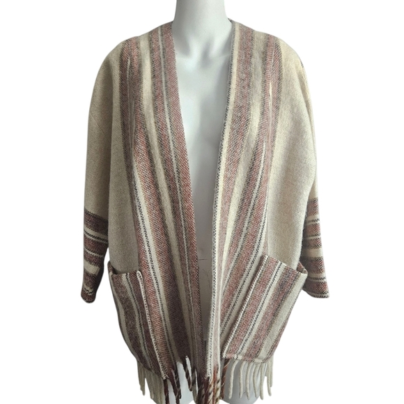 Rynning & Ihlen Handwoven In Norway Wool Shrug Cardigan Size M/L Lagenlook Boho - Picture 1 of 11